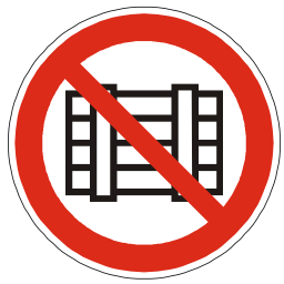 Download free red round pictogram prohibited storage icon